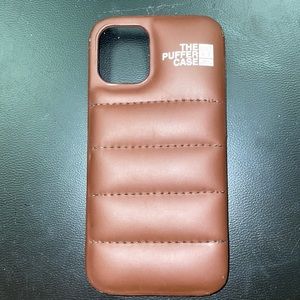 The Puffer Case (Brown) IPHONE 12 MINI